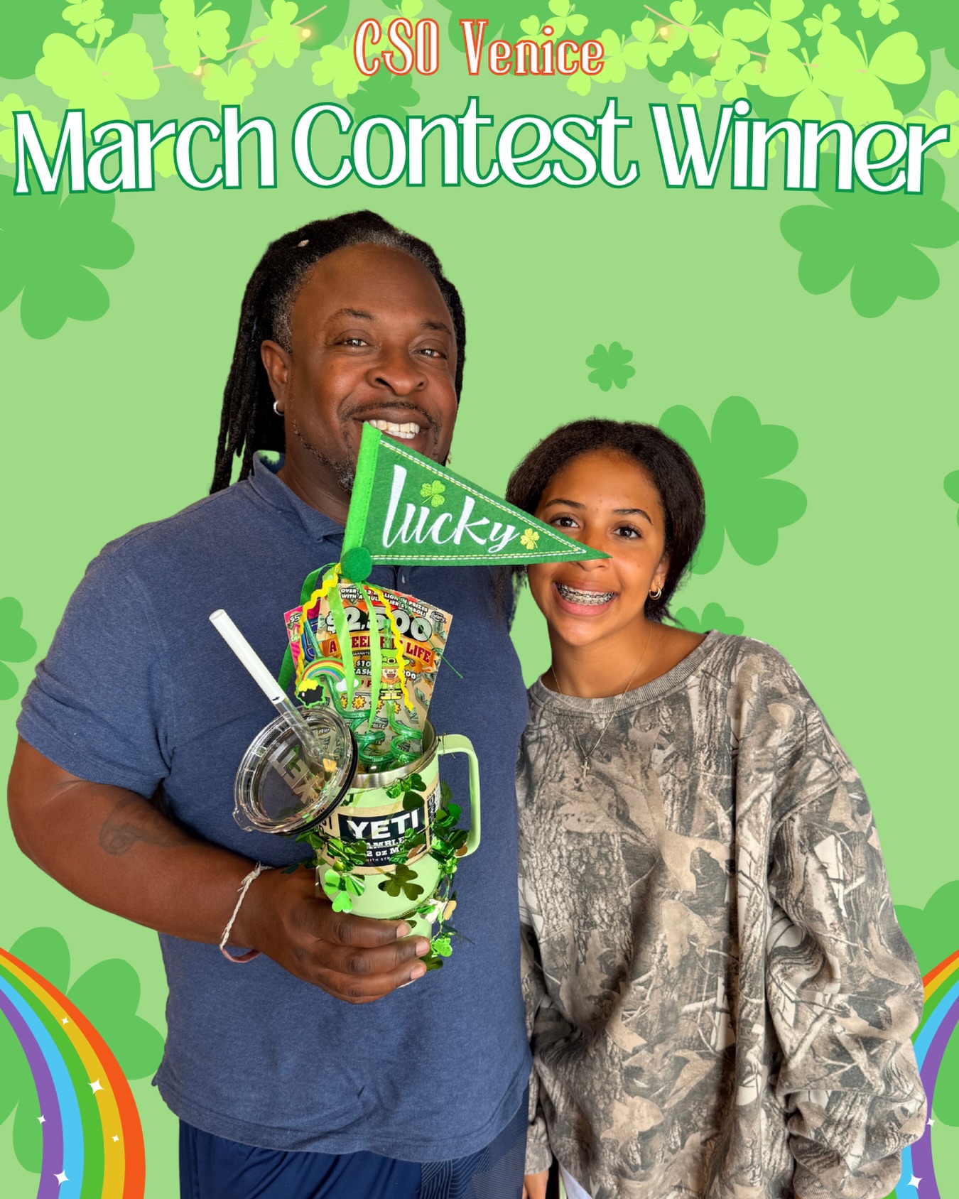 🍀 Feelin’ Lucky! 🍀 Congratulations to our CSO Venice St Patrick’s Day contest winners! We’re so excited for you! 🤗✨
#ContestWinner #Orthodontist #OrthodontistOffice #CarrollandSuttonOrthodontics #StPatricksDay