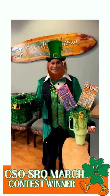 🍀Lucky You! 🍀
CSO Sarasota March Contest Winner
Congratulations to our winner of our pot of gold at the end of the rainbow! We hope you enjoy your Yeti cup and goodies! ✨🏆