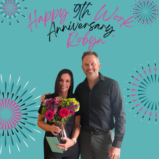 🎉 Happy 9th Anniversary, Robyn! 🎉

Today we’re celebrating Robyn and 9 incredible years with our team! Thank you, Robyn, for your dedication, hard work, and all that you contribute each and every day.

We truly appreciate having you as part of the team and look forward to celebrating many more milestones with you. Congratulations on 9 years! 👏🎉