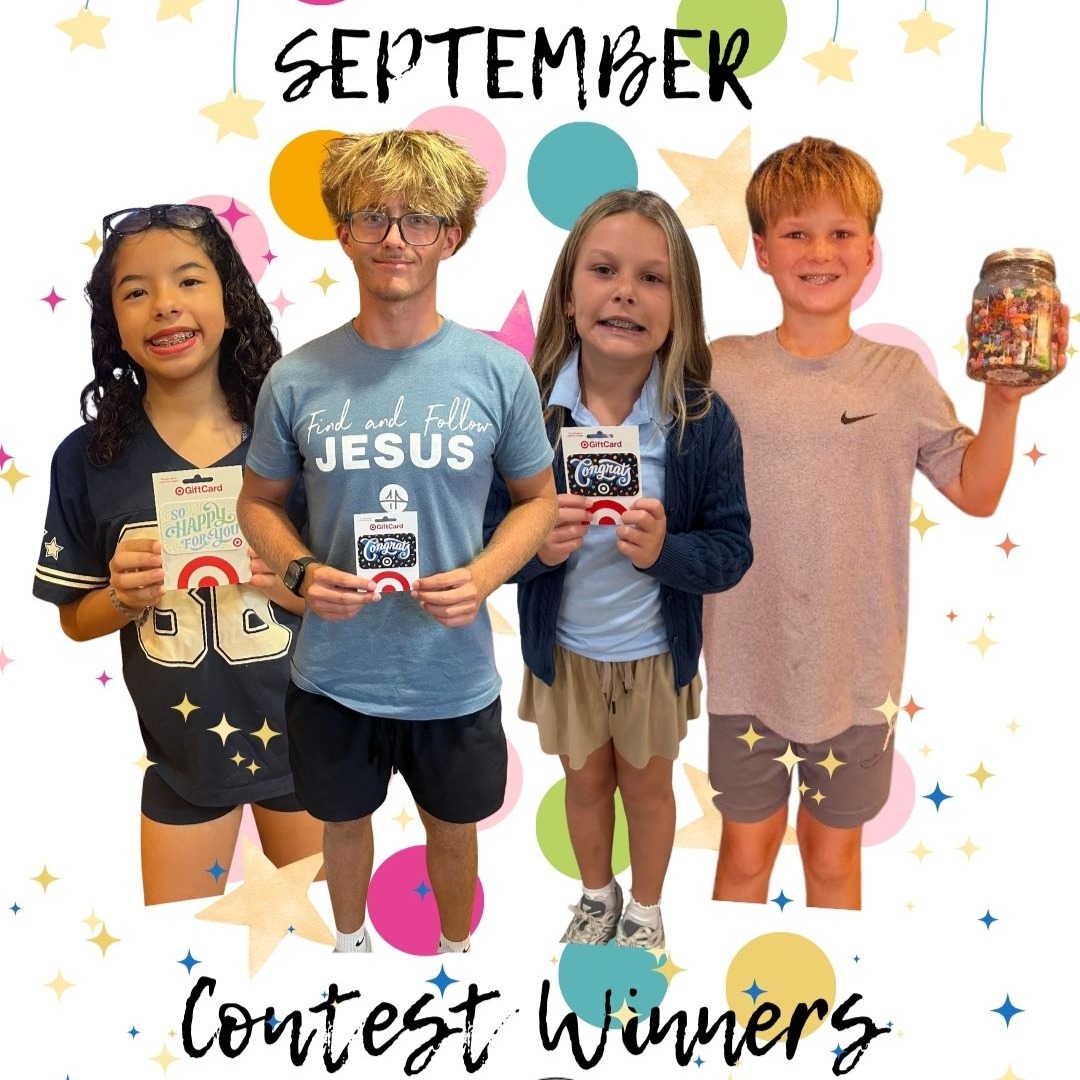 🎉 Congratulations to Our September Contest Winners! 🎉
Stay tuned for more fun contests and chances to win at Carroll & Sutton Orthodontics! 💙✨