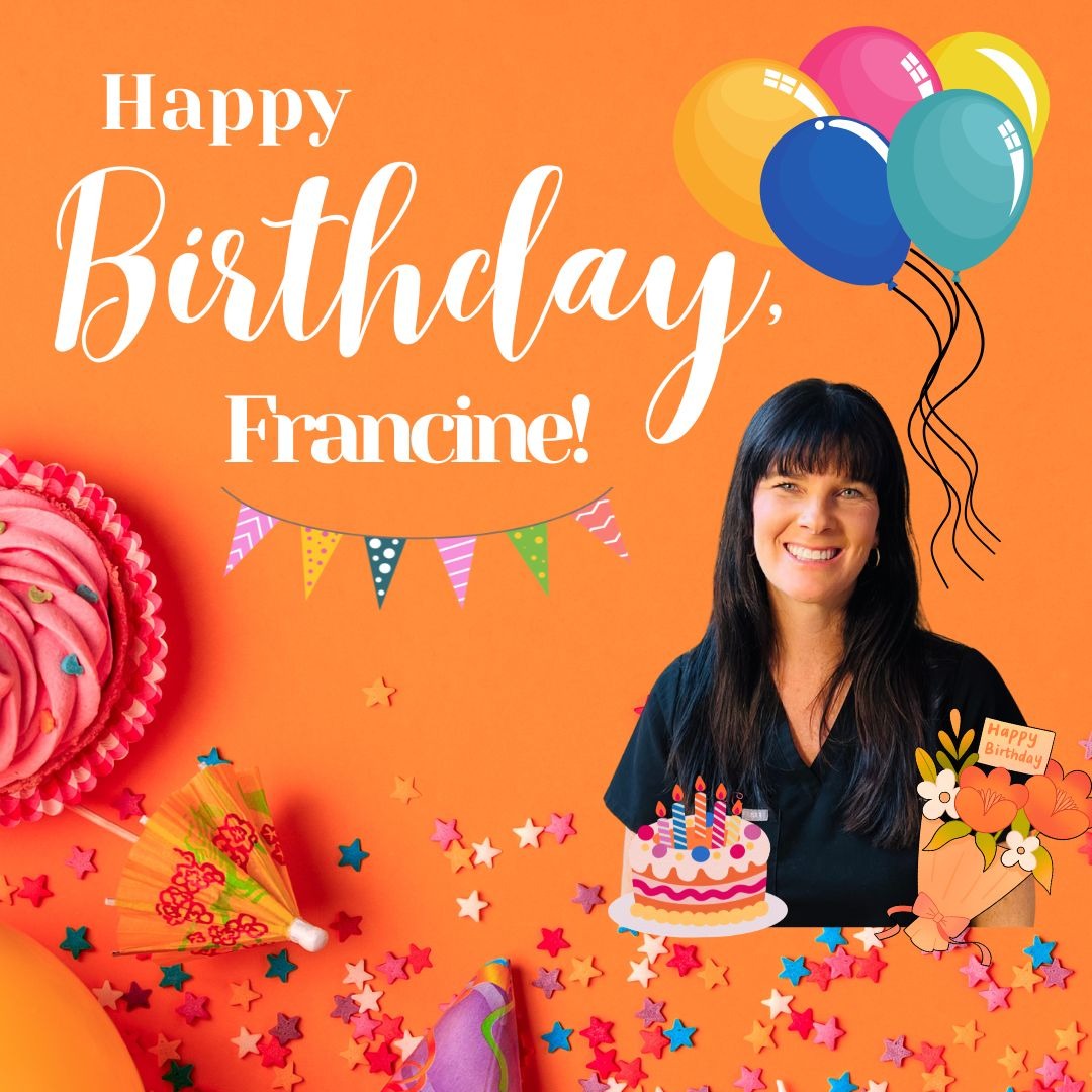 🎉🎂 Happy Birthday to our one-and-only Francine! 🥳🎈
Today we're celebrating our funny, dog-loving friend who can strike up a conversation with absolutely anyone! 🐶💬 Your honesty, humor, and friendly personality make our office a brighter place every single day.
We hope your birthday is filled with lots of laughs, love, sweet treats, and plenty of puppy snuggles! 🩷🎁🐾