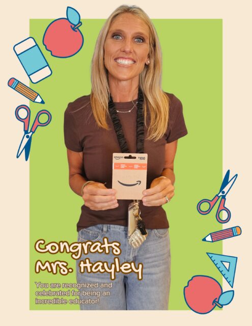 Congrats Mrs. Hayley, Mr. O’Gorman, Mrs. Jones, Mrs. Kightlinger, and Mrs. Via on winning our Teacher Appreciation Raffle! 🎉🍎

Carroll & Sutton Orthodontics is so grateful to have amazing educators like you helping to educate, inspire, and make a difference in our community. Thank you for all that you do for your students each and every day! 💙

We hope you enjoy your $100 Amazon gift card!