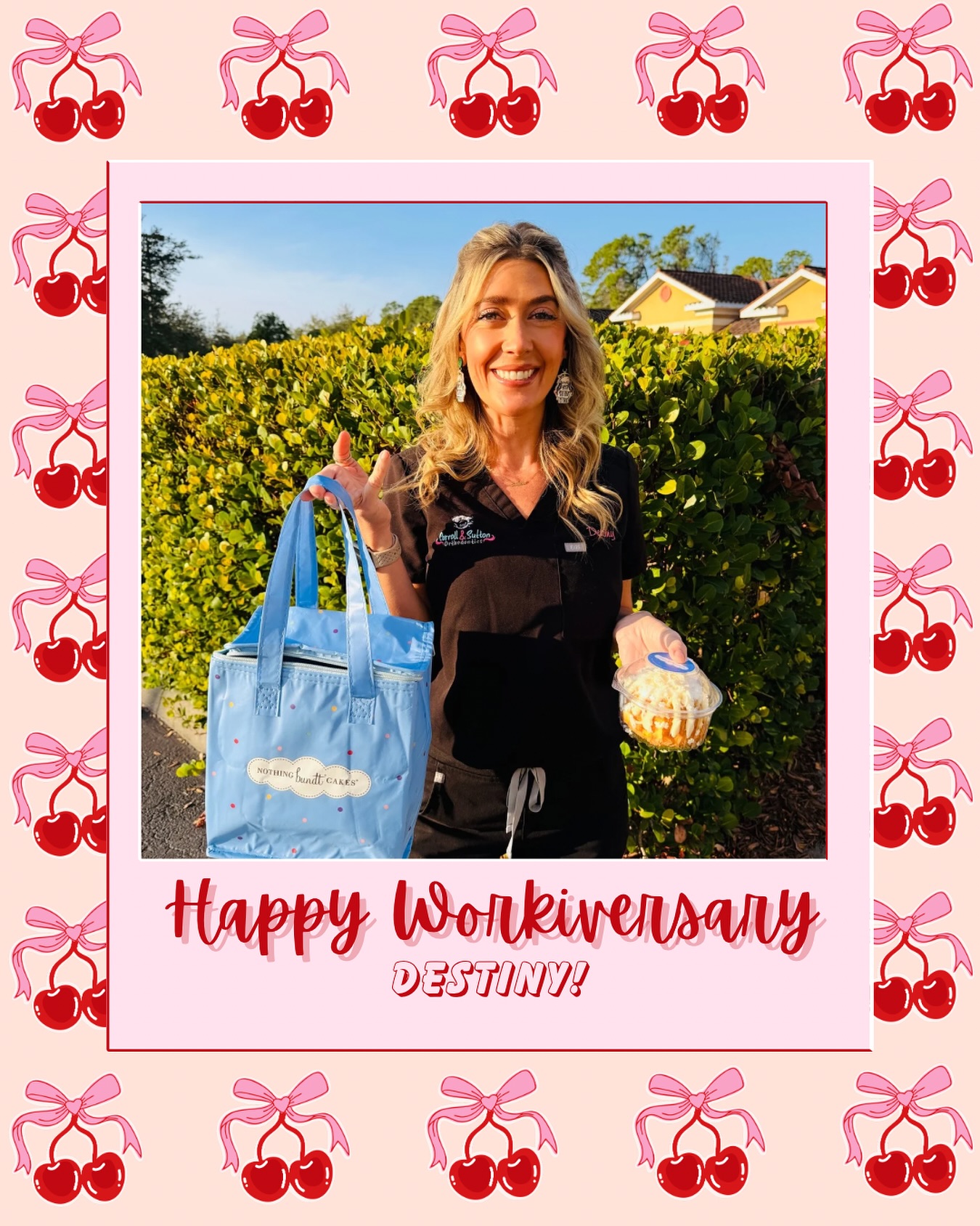 ✨ Celebrating Lucky 13 with Destiny! 😄🦷✨

Cheers to 13 years of keeping smiles perfect at Carroll and Sutton Orthodontics! 💙 We’re so grateful to have you as a part of our CSO family!

#Lucky13 #WorkAnniversary #Smile #CarrollAndSuttonOrthodontics